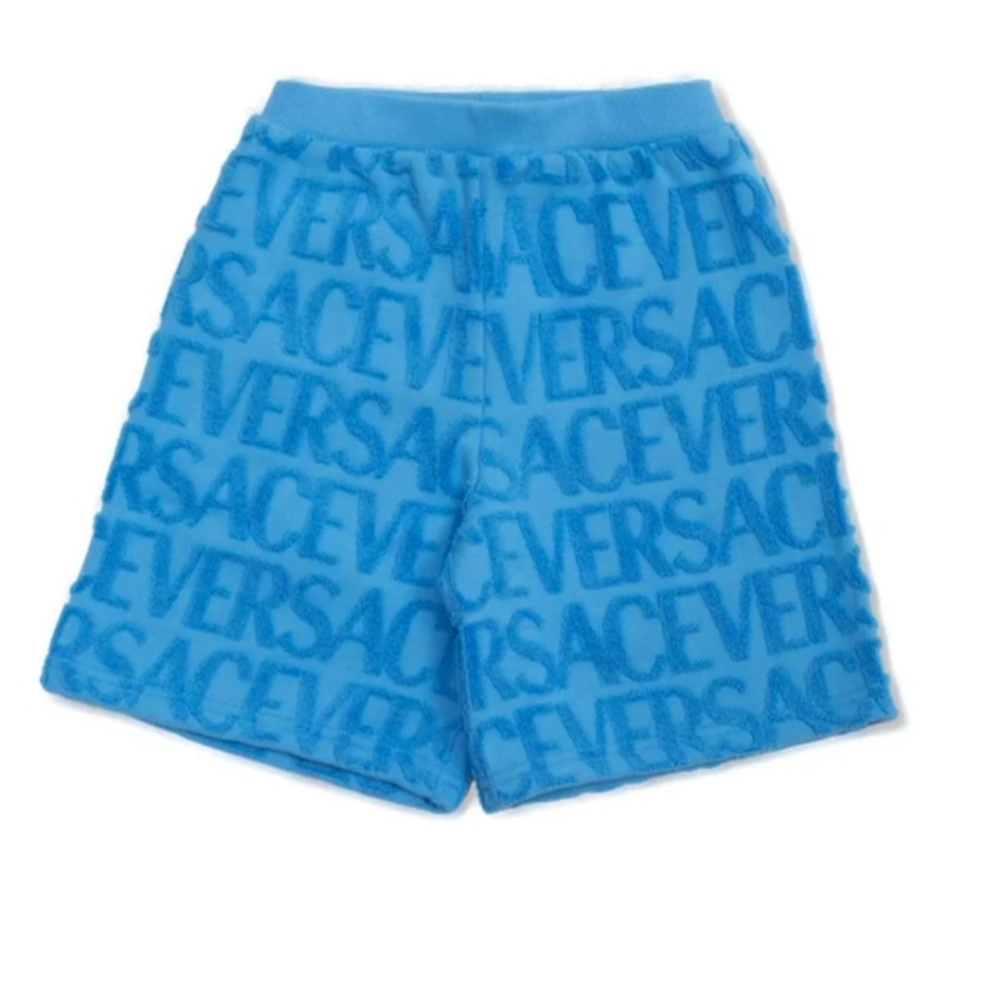 Versace All Over Logo Shorts - Terry Towel Material